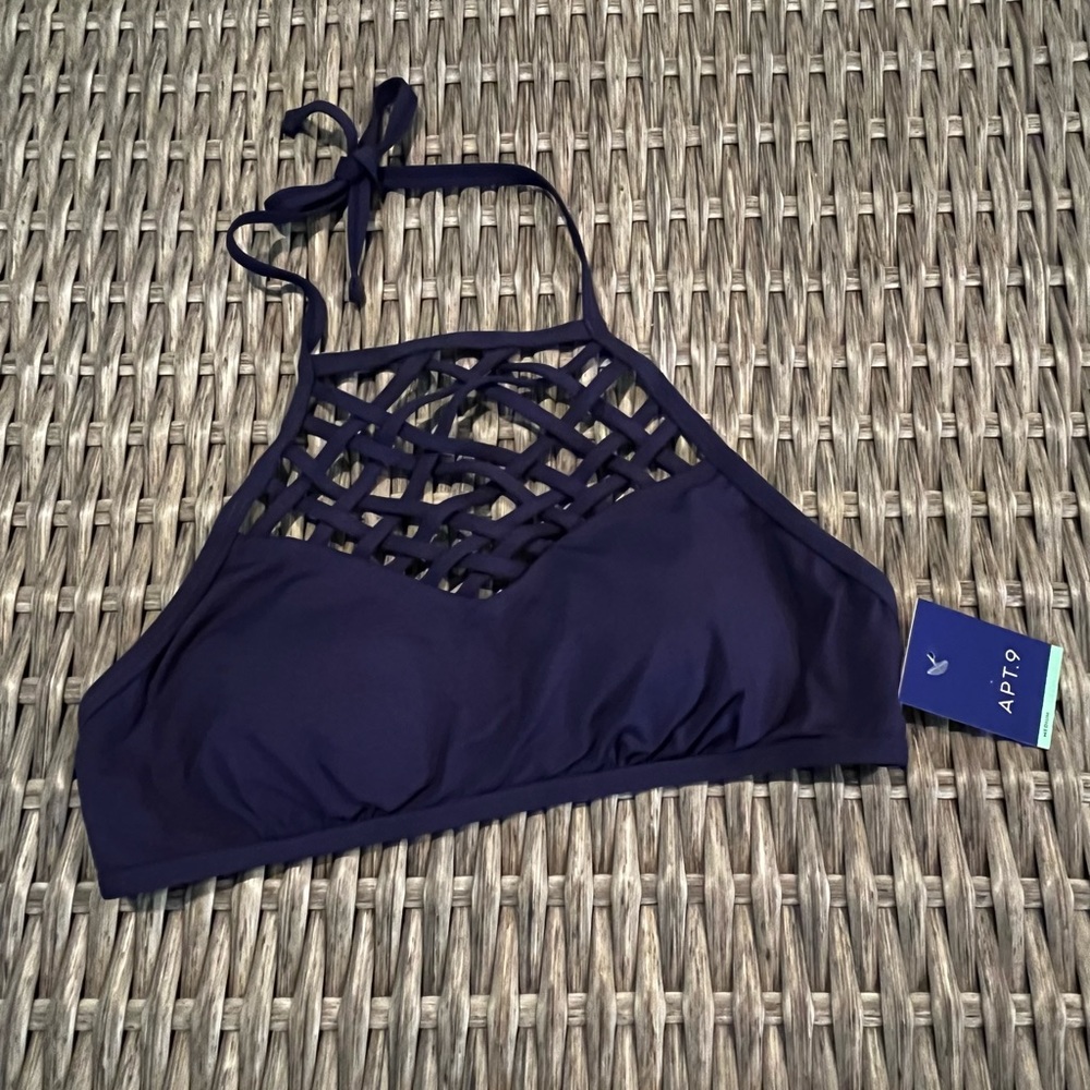 🆕Apt. 9 Navy Swim Top Size M